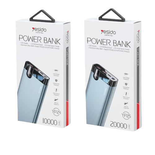 20000mah power bank dual USB QC3.0 port PD type-C port 20W 18W fast charging portable power bank