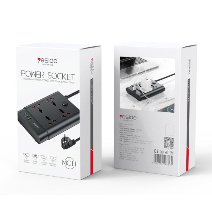 2 Meter Long Multi Port Home Using Pull Up Max 2650W Power Track Power Socket